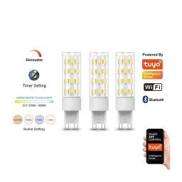 Immax NEO 07763C - Set 3x LED bec dimabil NEO LITE G9/4W/230V Wi-Fi Tuya