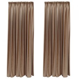 SET DRAPERIE CATIFEA VELVET CU REJANSA DE 8 CM BEJ