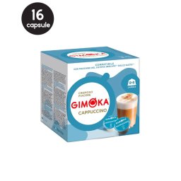 16 (8+8) Capsule Gimoka Cappuccino – Compatibile Dolce Gusto