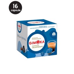 16 Capsule Gimoka Espresso Decaffeinato – Compatibile Dolce Gusto