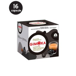 16 Capsule Gimoka Espresso Vellutato – Compatibile Dolce Gusto