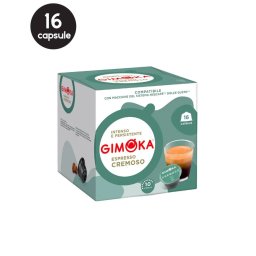 16 Capsule Gimoka Espresso Cremoso – Compatibile Dolce Gusto