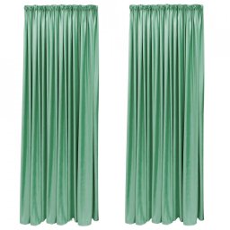 SET DRAPERIE CATIFEA VELVET CU REJANSA DE 8 CM VERDE MENTA