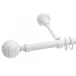 Galerie simpla Ball alb lucios 19mm
