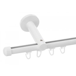 Galerie simpla Capacel profil alb lucios 19mm