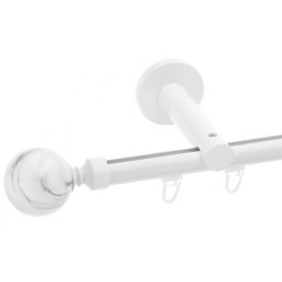 Galerie simpla Ball profil alb lucios 19mm