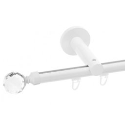 Galerie simpla Kula crystal profil alb lucios 19mm