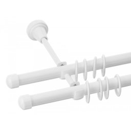 Galerie dubla Capacel alb lucios 19mm/19mm