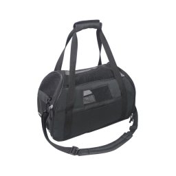 Geantă de transport pentru animale de companie 48 cm neagră Nobleza