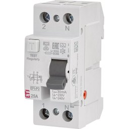 Intrerupator RCCB 1P+N 25A/30mA tip A Eti 002061111