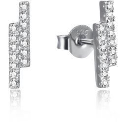 Beneto Minimalistcercei din argint cu zirconiu transparent AGUP2269