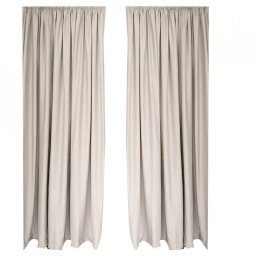SET DRAPERIE SOFT UNI SEMI OPACA CU REJANSA DE 8 CM IVOAR