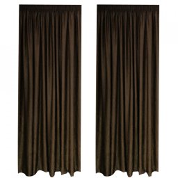SET DRAPERIE SOFT UNI SEMI OPACA CU REJANSA DE 8 CM MARO