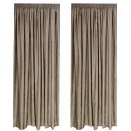 SET DRAPERIE SOFT UNI SEMI OPACA CU REJANSA DE 8 CM
