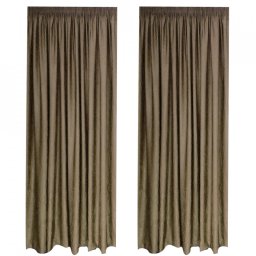 SET DRAPERIE SOFT UNI SEMI OPACA CU REJANSA DE 8 CM MARO