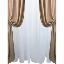 Set complet pentru fereastra DRAPERIE SOFT V6 PERDEA 2008 IVOAR -CREM