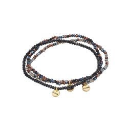 Pilgrim Brățară 'Indigo' auriu