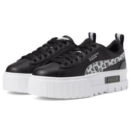 PUMA Kids Mayze Wild (Big Kid) Puma BlackCool Dark Gray