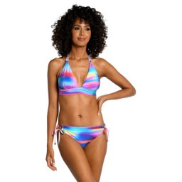 La Blanca Sunset Shores Soft Band Halter Multi