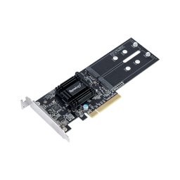 Synology Dual M.2 (2280/2260/2242) SSD adapter card for better SSD caching, PCIe
