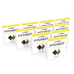 GymBeam Ciocolată proteică Fitcheat 10 x 80 g ciocolată neagră cu vanilie