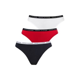 Tommy Hilfiger Underwear Tanga albastru marin / roşu închis / negru / alb