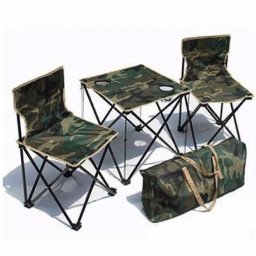 Set masa si 2 scaune pentru camping