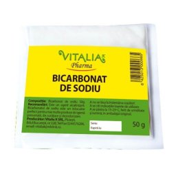 Bicarbonat de sodiu, 50 g, Vitalia