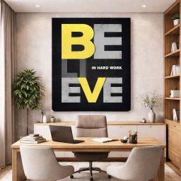 Tablou Motivational - Believe in hard work