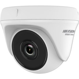 Camera de supraveghere Hikvision TURRET HWT-T150-P-28 quality imaging with 5 MP, 2560 × 1944 resolution , 2.8MM fixed focal lens, 20 m IR distance for bright night imaging, Color: 0.01 Lux @ (F2.0, AGC ON), 0 Lux with IR, STD/HIGH-SAT,Brightness, Sharpne