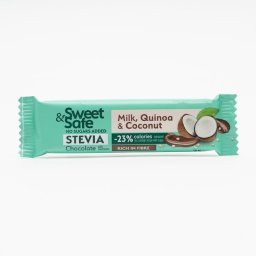 Ciocolata Lapte Quinoa Cocos Sweet Safe 25g Sly Nutritia