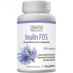 Inulin FOS-Fibre prebiotice si fructo-oligozaharide 120g Zenyth Pharmceuticals