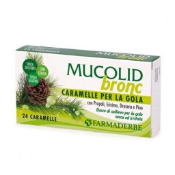 Bomboane pentru gat cu propolis si pin fara zahar 24buc Farmaderbe