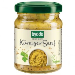 Mustar cu Seminte de Mustar Intregi Eco 125ml Byodo