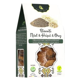 Biscuiti Vegani cu Naut Hrisca si Orez 130g Ambrozia