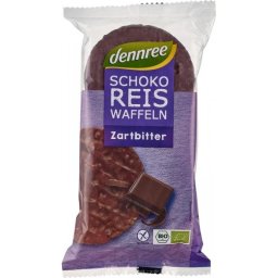 Rondele de Orez Expandat cu Ciocolata Amaruie Eco 100g Dennree