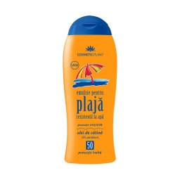 Emulsie pentru Plaja Rezistenta la Apa SPF50 Ul.Catina 200ml Cosmetic Plant