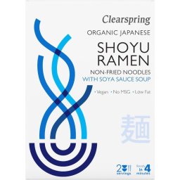 Paste din Grau cu Supa din Sos de Soia Shoyu Ramen Eco 210g Clearspring