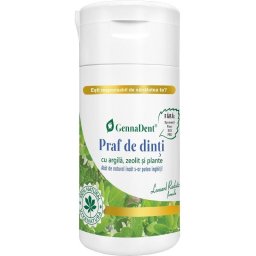 Gennadent - Praf de Dinti cu Argila, Zeolit si Plante 75g Vivanatura