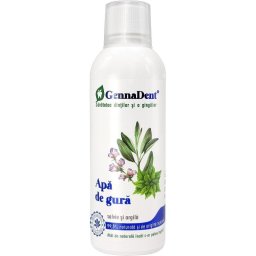 Gennadent - Apa de Gura Naturala cu Salvie si Argila 500ml Vivanatura