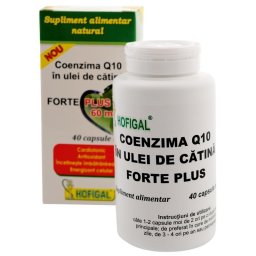 Coenzima Q10 in Ulei de Catina Forte Plus 40cps Hofigal