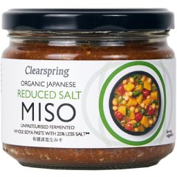 Miso Nepasteurizat cu Continut Redus de Sare Eco 270g Clearspring