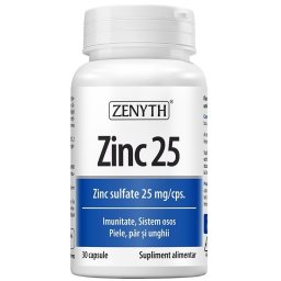 Zinc 25mg 30cps Zenyth Pharmaceuticals