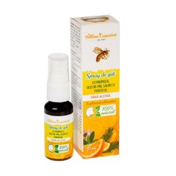 Spray de Gat cu Propolis fara Alcool 20ml Albina Carpatina