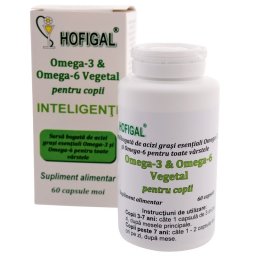 Omega 3-6 Vegetal pentru Copii Inteligenti 60cps Hofigal