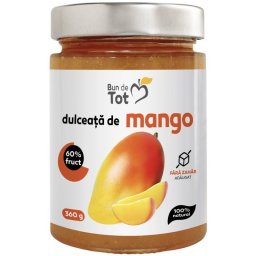 Dulceata de Mango fara Zahar 360g Bun de Tot