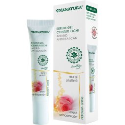 Serum-gel Contur Ochi cu Aur si Platina 15ml Vivanatura