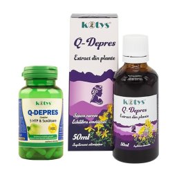Tinctura 50ml si Capsule Q-Depres sistem nervos Kotys