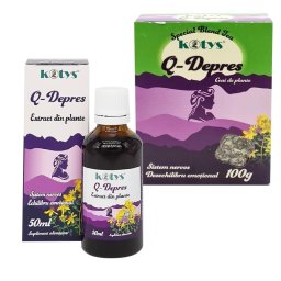 Tinctura 50ml si Ceai Q-Depres sistem nervos Kotys