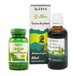 Tinctura 50ml si Capsule Q-Slim sanatos si suplu Kotys